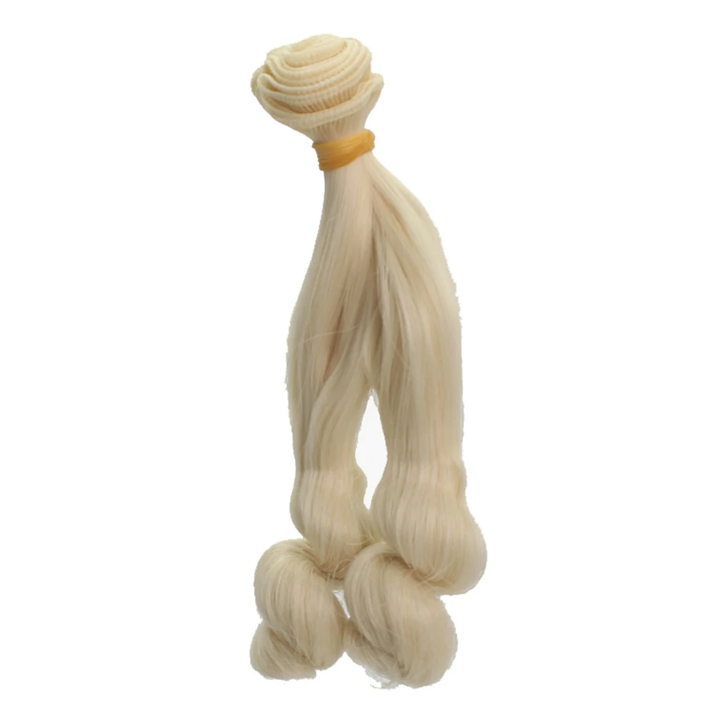 Fashion 15100cm DIY Mini Tresses Doll Wig High-Temperature Material Straight Hair Wig For BJD High-Temperature Doll Accessories (6)