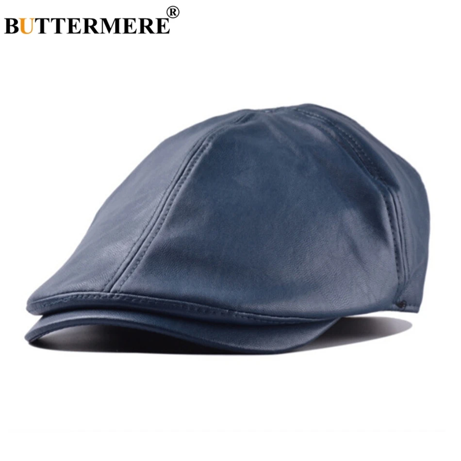 mens blue flat cap