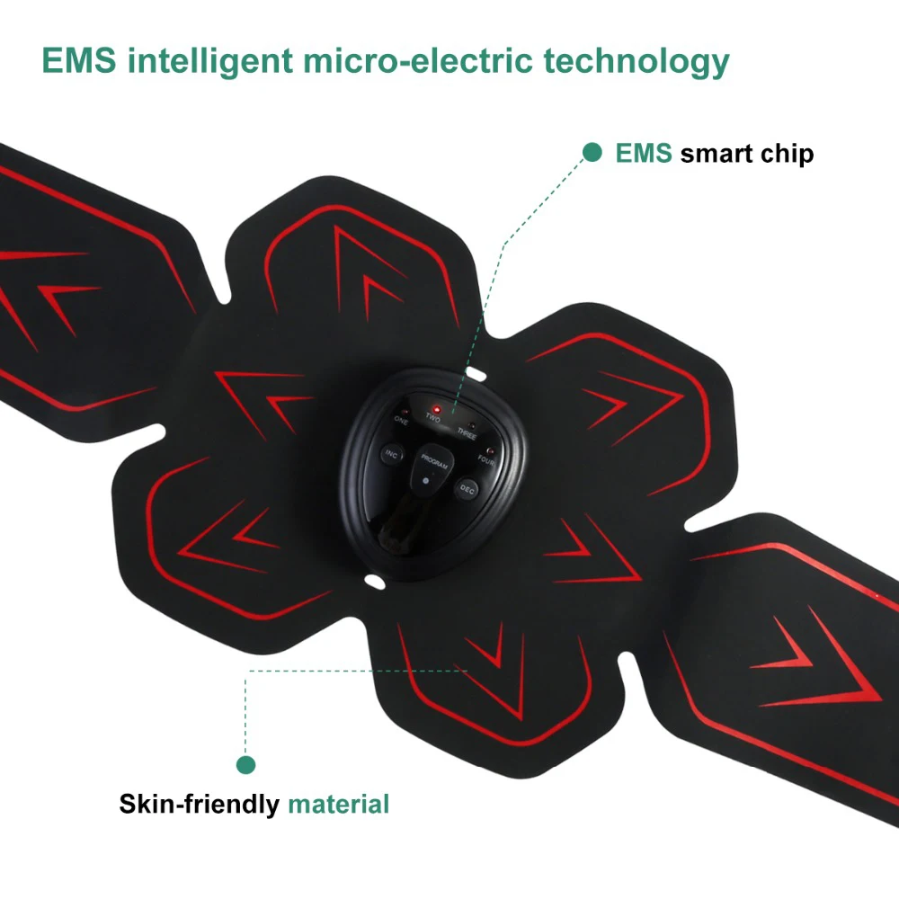 ABS беспроводной стимулятор мышц EMS Стимуляция тела похудение красота машина тренажер для мышц живота массажер для тела фитнес