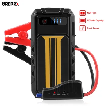 

7000mAh Car Jump Starter 400A Auto External Battery 12V Multi-function Vehicle Emergency Battery Booster Car Starter Power Bank