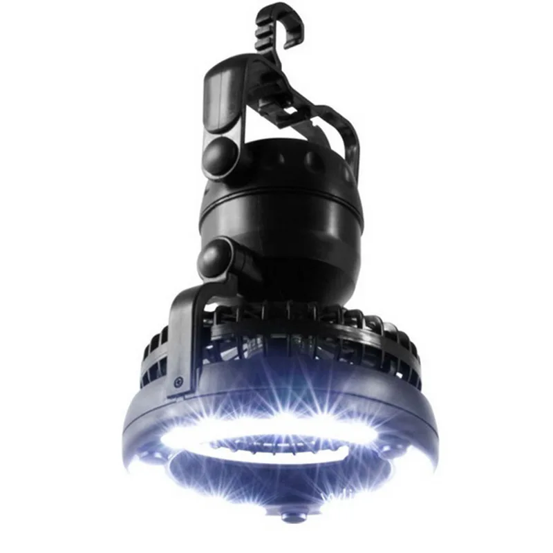 

2 in 1 Camping Combo LED Lantern And Fan Night Light Engineering Plastic Flashlight Hanging Hook