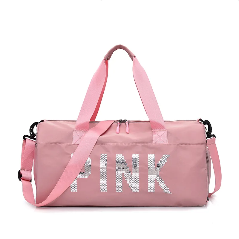 ATTRA-YO Водонепроницаемая женская спортивная сумка женская походная сумка для йоги дорожная сумка Sac De Shoulder спортивная Женская тренировочная сумка снаряжение, чемодан - Цвет: Pink