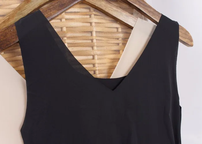 Летние женские Ледяной шелк пеньюар однотонный мини без рукавов nihgtdress глубокий вырез ночное белье внутри дна женские ночные платья