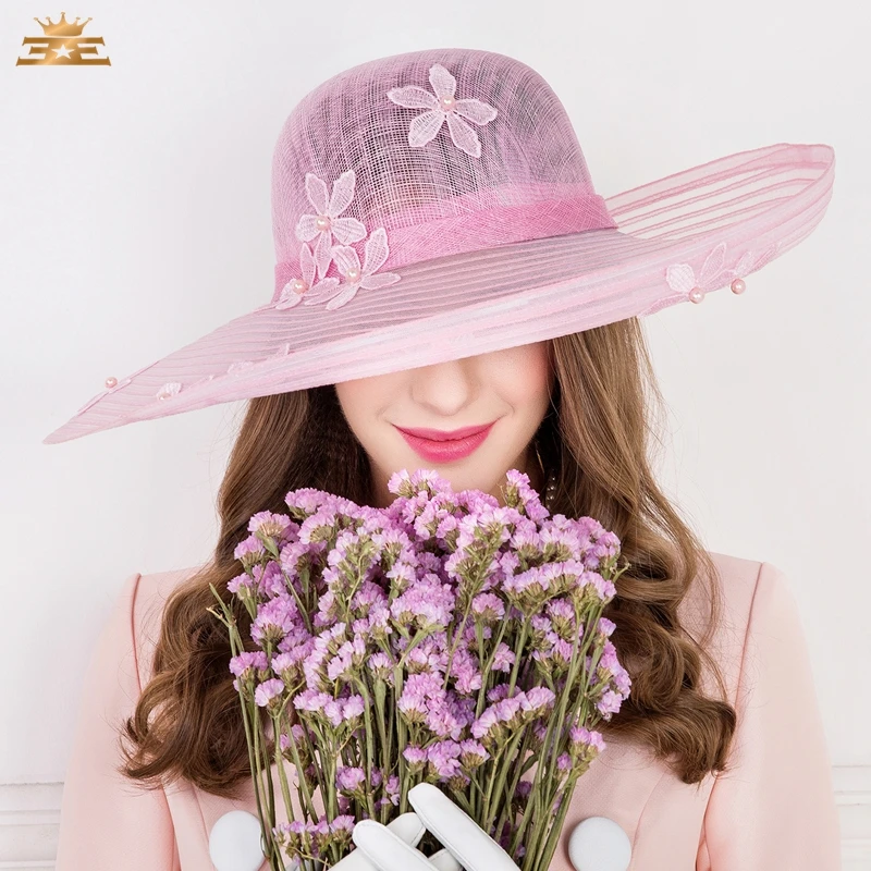 

Lady New Fedoras Cap Flax Hat British Style Ladies' Linen Cap Bridal Kentucky Derby Church Pillbox Hat Dome Sun Cap B-8165