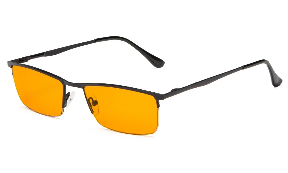 DS1614 Eyekepper, синий светильник, блокирующие очки, полуободок, компьютерный считыватель-Ночные очки-Специальные Оранжевые тонированные очки