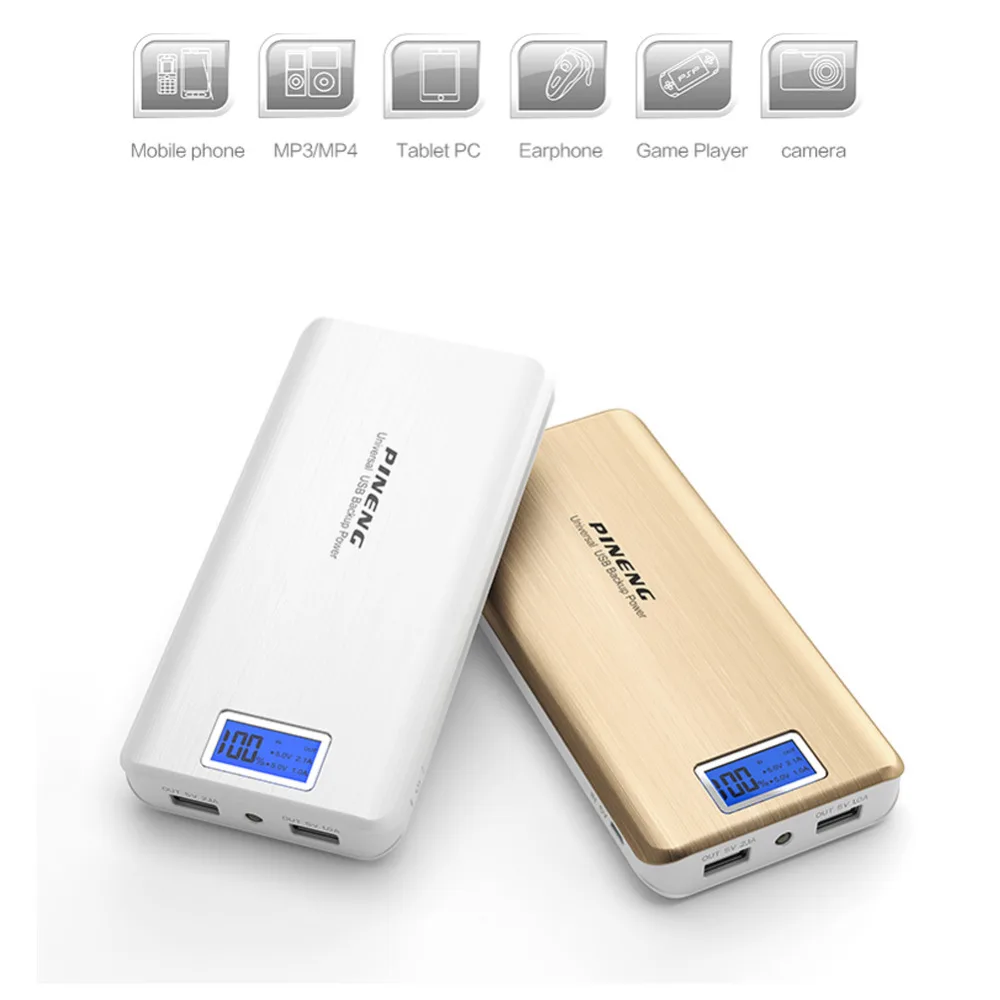 Pineng Pn 999 Dual Usb Charging 20000mah Power Bank For Xiaomi