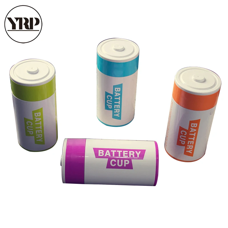 

YRP 1 pcs 2018 Fashion Battery Shape Mug Stainless Steel Coffee Mug Cup Insulated Thermo Mugs With 4 Colors