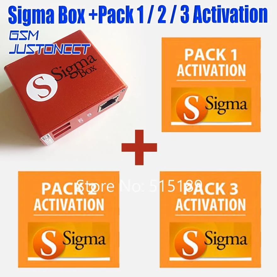 Оригинальная новая коробка sigma с 9 комплектом кабелей+ Sigma Pack 1,2, 3 активаций/SIGMA box+ PACK1+ PACK2+ PACK3 для huawei