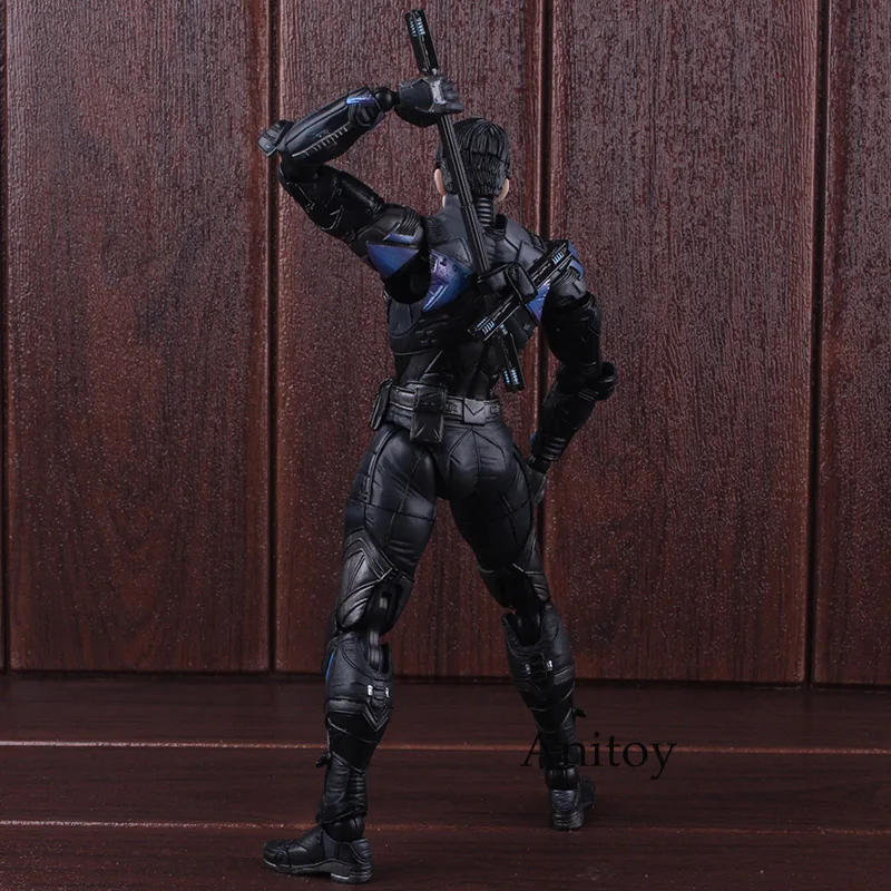 Фигурка Бэтмена Arkham Knight Play Arts Kai фигурка № 6 Nightwing ПВХ Коллекционная модель игрушки 25 см