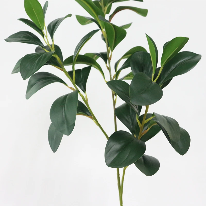 JAROWN Artificial Real Touch Plant Leaf Simulation Green Tree Branch Nordic Style Home Decor Accessories Wedding Decor Flower (16)