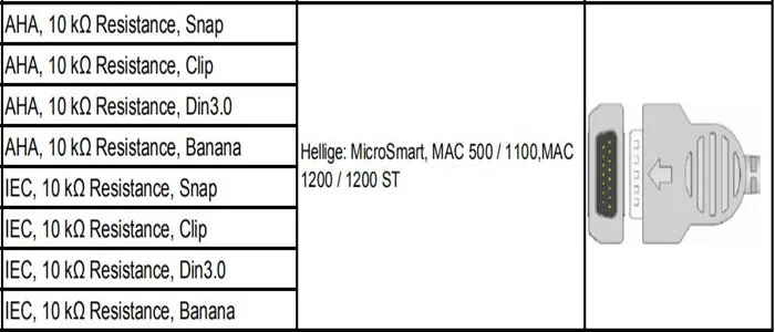 Совместимый кабель для монитора MAC400, MAC500, MAC1000, кабель для ЭКГ с leadwires 10 проводов медицинский кабель EKG 4,0 Banana End IEC