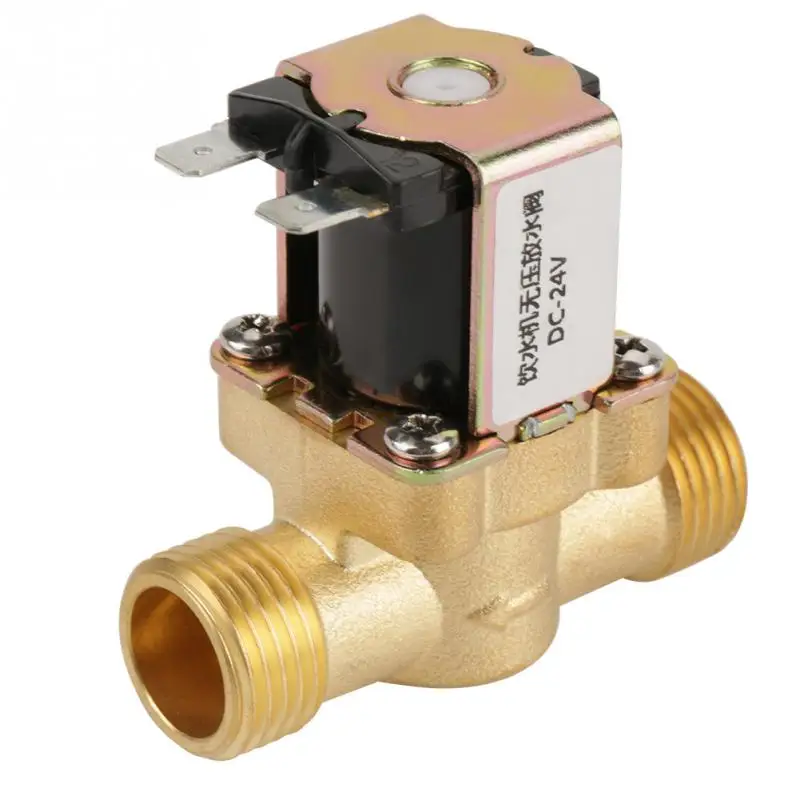 BSPP G1/2 электромагнитный клапан нормально Электрический электромагнитный клапан 24 V 2-ходовой клапан регулирования давления N/C электромагнитный клапан