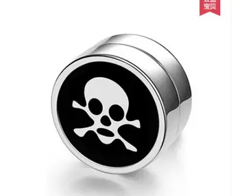 

wholesale 2Pair Korean Magnetic Earrings Black Titanium Steel Mens Women Trendy Round Clip Ear Stud Magnet Magnetic Magic Unise