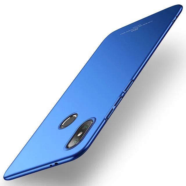 Чехол для Xiaomi Mi 9 8 MSVII Жесткий ПК легкий матовый чехол Ультратонкий матовый чехол для Xiaomi Mi 8 9 SE чехол для телефона - Цвет: Blue