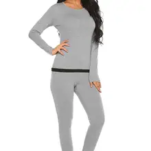 Комплект термобелья из 2 предметов; контрастные длинные кальсоны; пуловеры; три четверти батика; повседневные пуловеры; три четверти