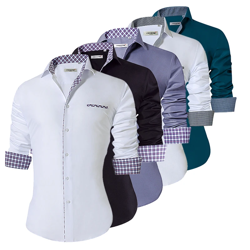 2018 أزياء الرجال قمصان طويلة الأكمام ملابس رجالي تلائم الرجل النحيف عارضة قمصان الرسمي اللباس قمصان الرجال الملابس 2018 بدوره إلى أسفل طوق 2018 أزياء الرجال قمصان طويلة الأكمام ملابس رجالي تلائم الرجل النحيف عارضة قمصان الرسمي اللباس قمصان الرجال الملابس 2018 بدوره إلى أسفل طوق