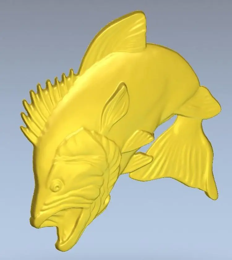 3d модель рельеф для ЧПУ в формате файла STL Fish_1 | Инструменты
