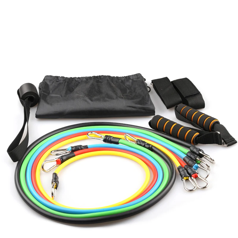 

100LB Resistance Bands Latex Pilates Yoga Crossfit Fitness Strength Tubes Pull Rope