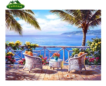 

5D Diy Resin Crafts Diamond Painting Sea Scenery Cross Stitch Full Diamond Embroidery Elves Pattern Rhinestone Pasted Mosaic