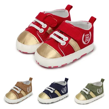 

newborn sneakers new born baby boy shoes gold red navy toddler girl pre walker shoes first step infant home slipper hook loop