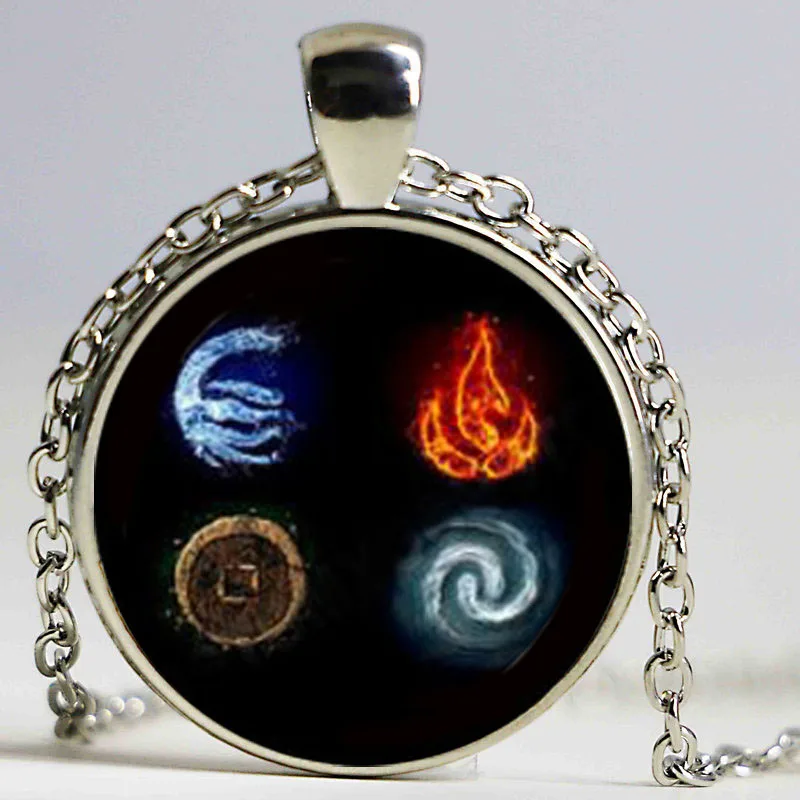 Аватар из мультфильма Last Airbender стеклянный купол подвеска ожерелье сделай сам