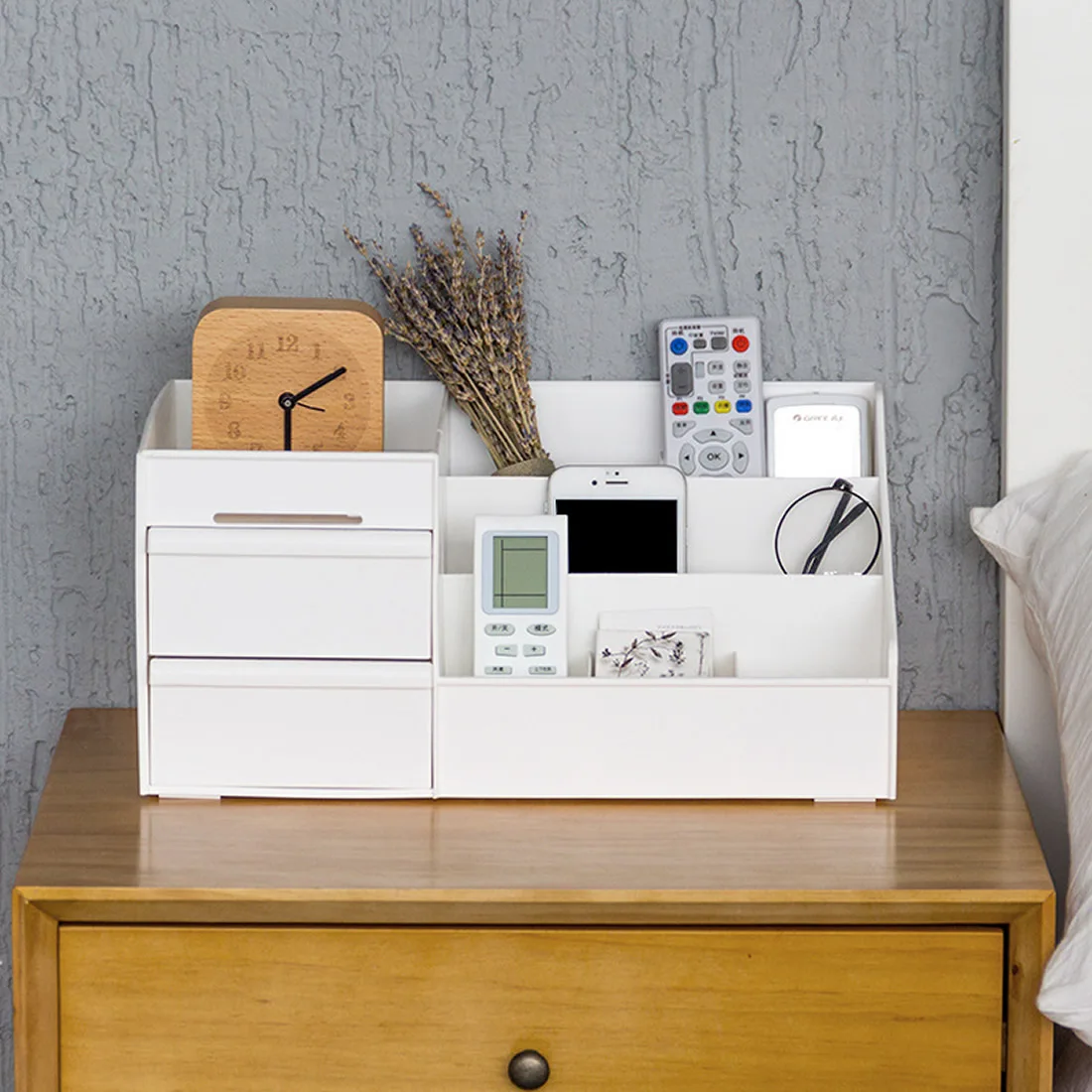 Creative White Storage Boxes Makeup Organizer Storage Box Make Up