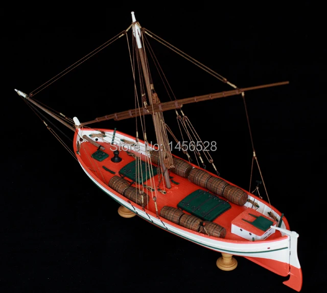 

Classic wooden sailing boat assembled model wood scale model1/50 LEUDO scale assembly model ship building kits scale boat ship