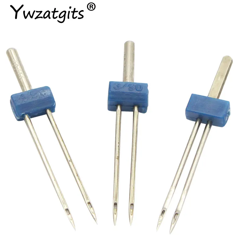 

3Pcs/6Pcs Size 2/90 3/90 4/90 Double Twin Needle Pin Household Sewing Needlework Knitting Tool Machine Sewing Accessories YJ0212