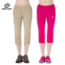 Tectop Для женщин быстросохнущие Штаны женские брюки до колен Летние ультра-тонкий ультра-легкие дышащие брюки открытый shorts6142