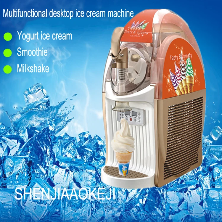 S-106 smoothie ice snow slush машина одиночный цилиндр Настольный Йогурт мороженое машина Коммерческая Снежная грязь Smoothie машина 1 шт