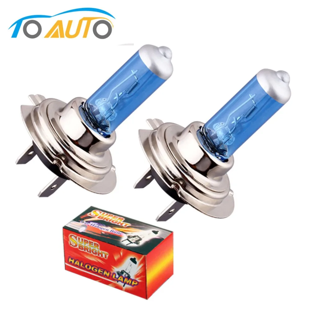 

2pcs H7 100W 12V 24V Super Bright White Fog Lights Halogen Bulb Car Light Source parking High Power Car Headlights Lamp