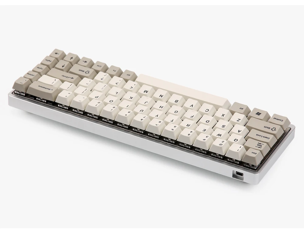 KBDfans Tada68 Алюминиевый Чехол tada68 низкопрофильный Чехол черный серый серебристый цвет