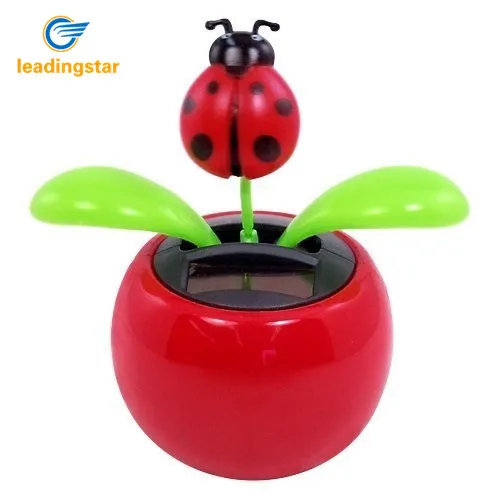 

LeadingStar Hot Selling Solar Powered Dancing Lady Bug Flower Great as Gift Toy For Children random color zk15