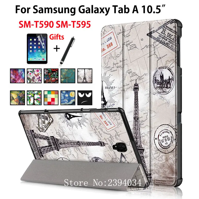 Чехол для Samsung Galaxy Tab A A2 10 5 дюйма 2018 T590 T595 T597 | Компьютеры и офис