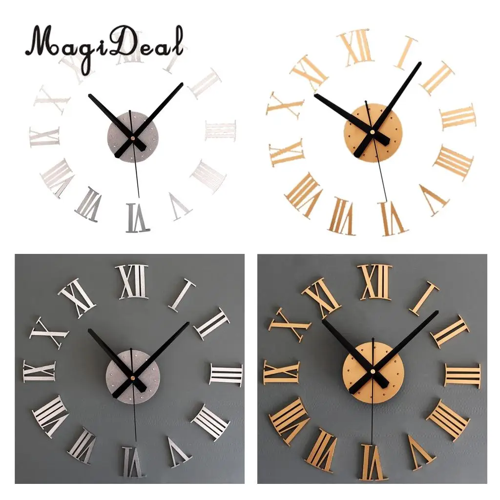 MagiDeal Silent Sweep Wall Clock Mechanism Kit Movement Hands Battery