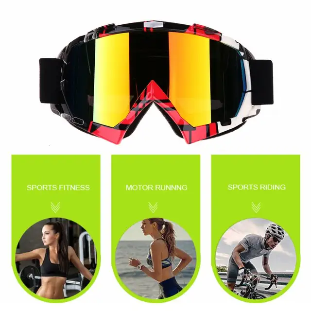 Professional Motocross Goggles Oculos Cycling Road Helmet Ski ATV  Sport Motorcycle Dirt Bike Racing Goggles Anti-UV Protection