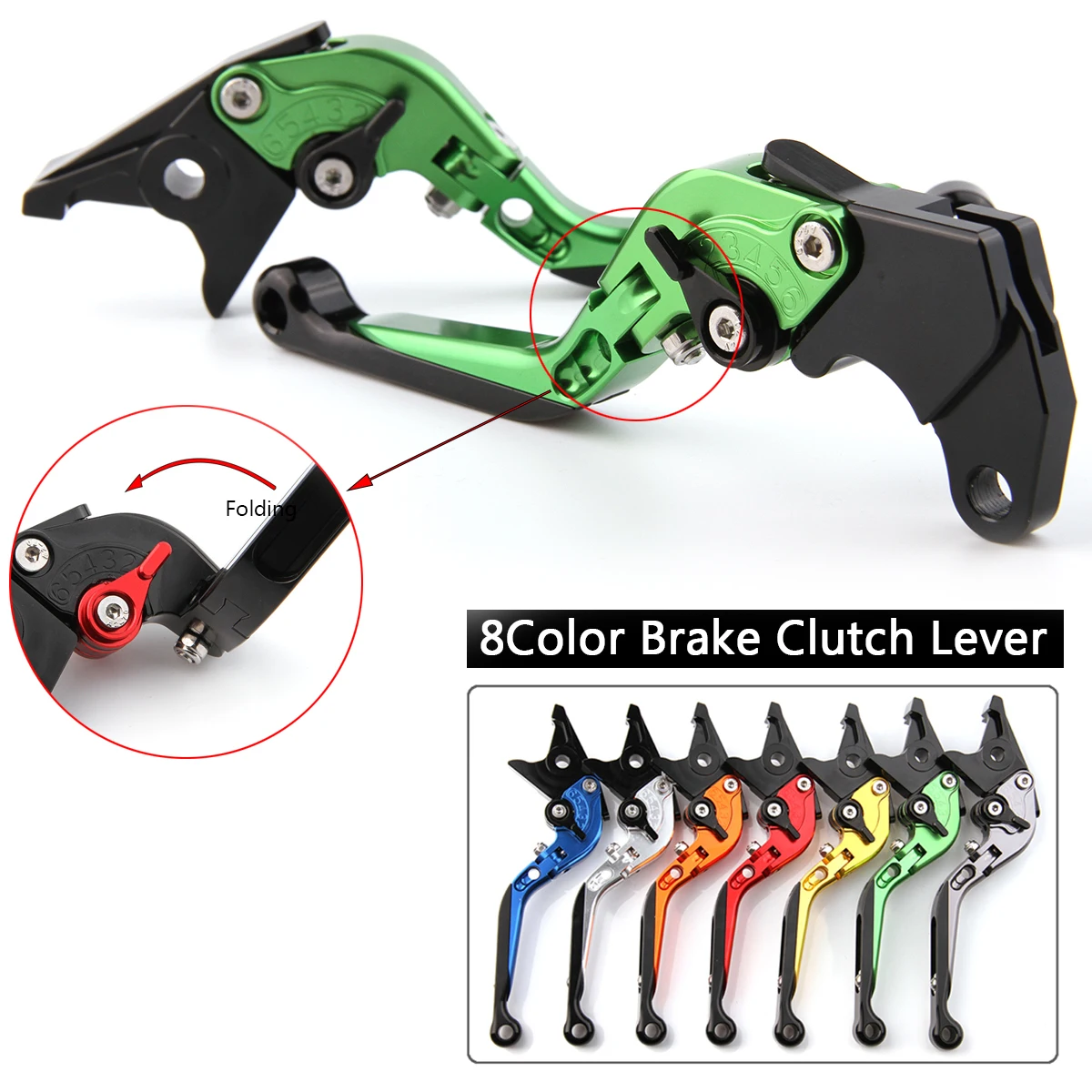 

CNC Levers for Suzuki GSXR1000 GSX R1000 2007 2008 Motorcycle Adjustable Folding Extendable Brake Clutch Levers