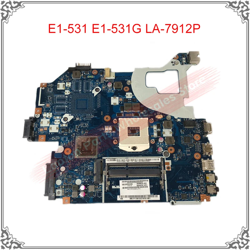 Для acer Aspire E1-531 E1-531G LA-7912P TravelMate P253-E P253-M Q5WTC L51 Материнская плата ноутбука испытания |