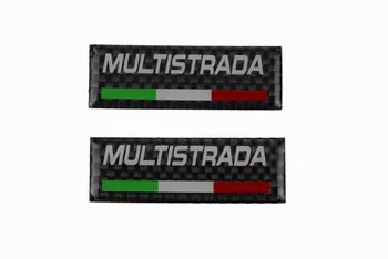 

KODASKIN Carbon italy Handlebar Clamp tank sticker emblem decal For DUCATI Multistrada 620 1100 1200 V4 Multistrada