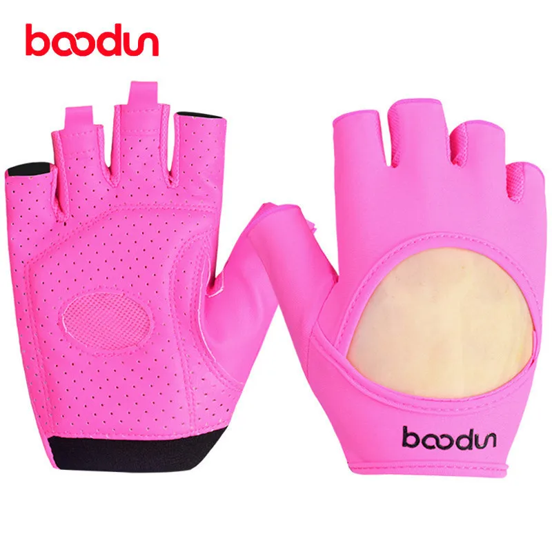 BOODUN رياضة الأوزان الجسم بناء نصف إصبع قفازات تمتد ليكرا التدريب اللياقة البدنية الرياضية الدمبل ممارسة اليوغا زلة قفازات