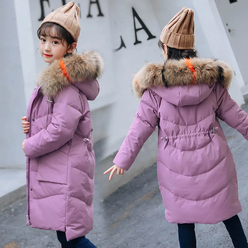 

New Winter Down Jackets For Girls Children Coats Girls Clothes Long Sleeve Kids Outerwear 6 8 10 12 14 Years Kids Coats