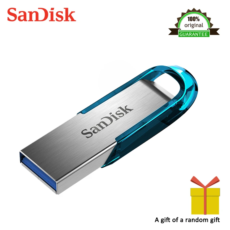 Двойной Флеш-накопитель SanDisk CZ73 USB3.0 флеш-накопитель 64 Гб оперативной памяти, 32 Гб встроенной памяти, супер Скорость USB флеш-накопитель читать Скорость до 150 МБ/с. USB3.0 флешки 16 Гб 130 МБ/с