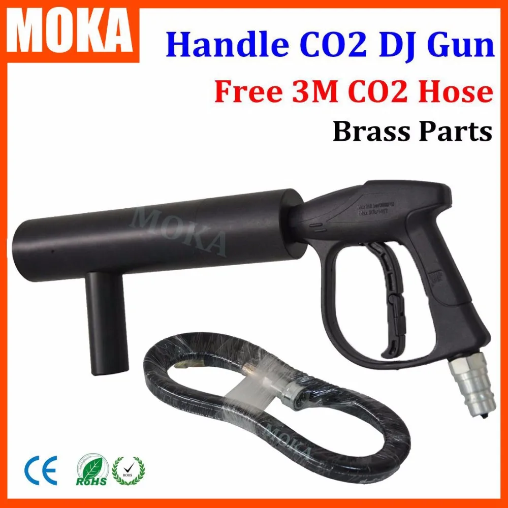 CO2 DJ Gun Fogger Handheld CO2 Fog Gun Musical Instrument Stage Effect