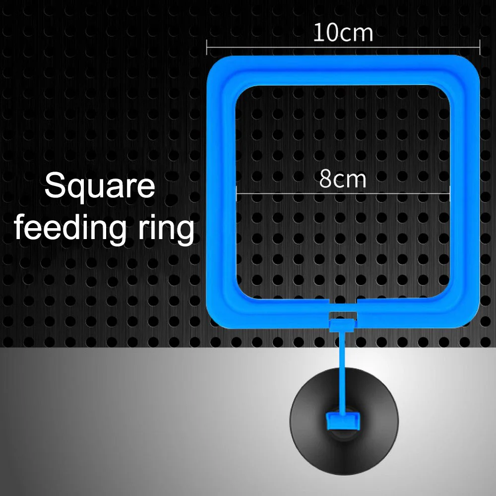 Аквариум Кормление кольцо аквариум станция плавающий пищевой лоток питатель квадратный круглый аксессуар воды завод плавучести присоске