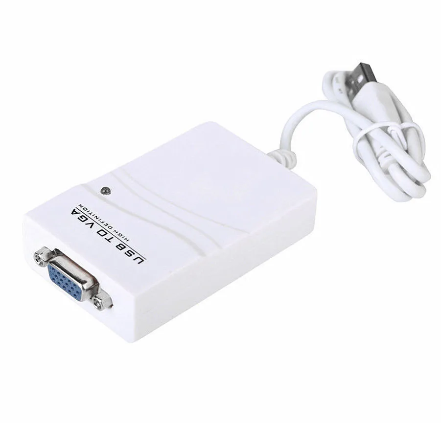 Горячая MT-VIKI Usb в Vga конвертер vga адаптер usb2.0 переключатель USB видеокарта 1 шт. 2