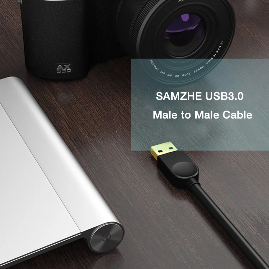 SAMZHE USB к USB 3,0 кабель папа-папа USB3.0 удлинитель супер скорость для радиатора жесткий диск автомобиля MP3 веб-камера цифровая камера