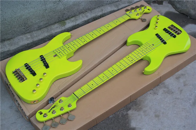 

Hot sale Factory custom 5 strings alder body Electric Bass Guitar with moon pattern,golden hardware,can be customized