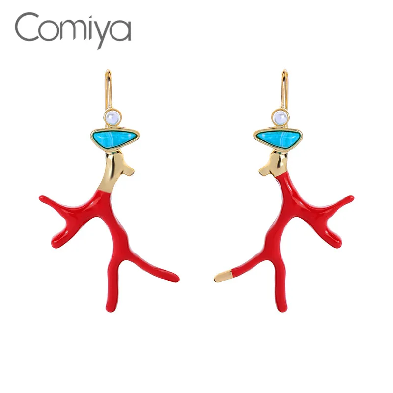 

Comiya Personality Earrings For Women Lovely Abstract Pattern Zinc Alloy Long Dangle Earring Aliexpress Brincos Para As Mulheres