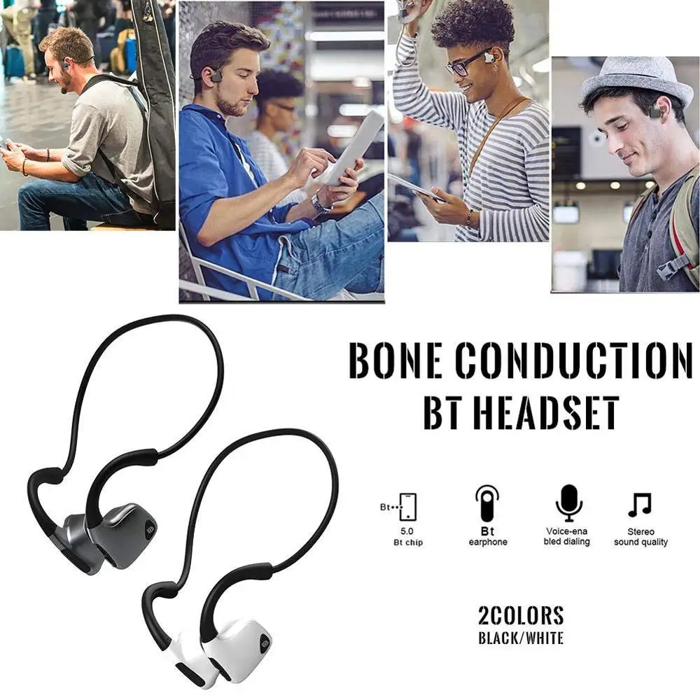 FEIKU костная проводимость Bluetooth 5 0 наушники легкий вес водонепроницаемая