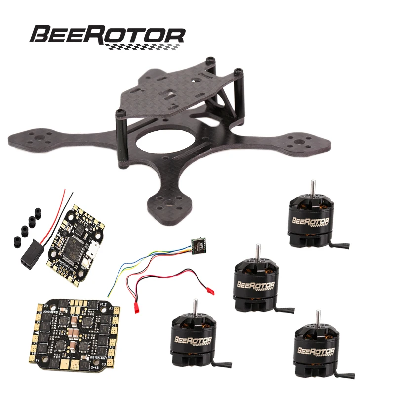 BeeRotor микро FPV гоночный Квадрокоптер BeeWhoop комплект из углеродного волокна для